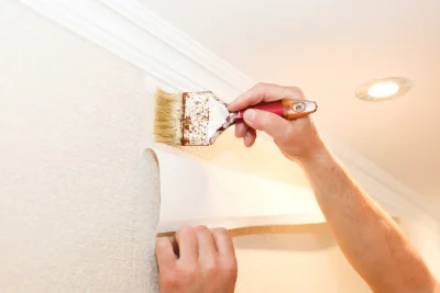 Pose de papier peint à Néret — revêtements muraux et toiles de verre
